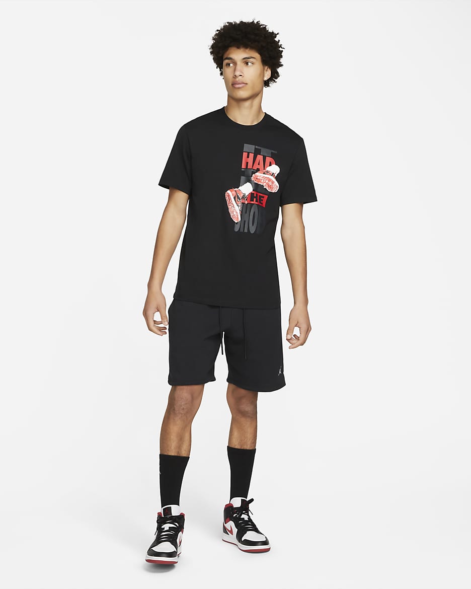 Nike shirt with shoes on it hot sale